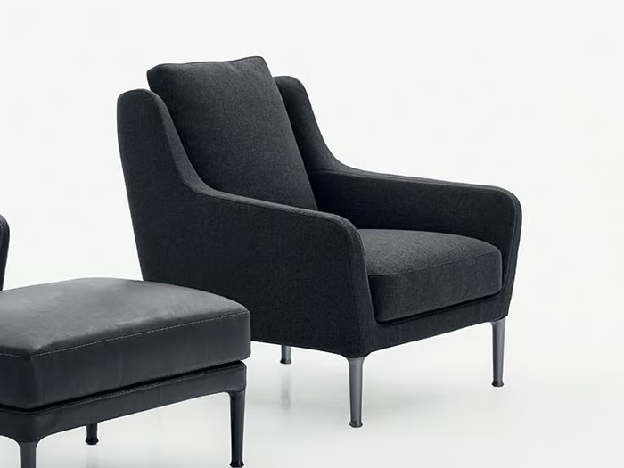 ÉDOUARD - Upholstered armchair with armrests _ B&B Italia